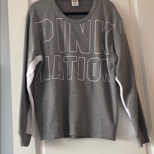 Pink crew neck sweater